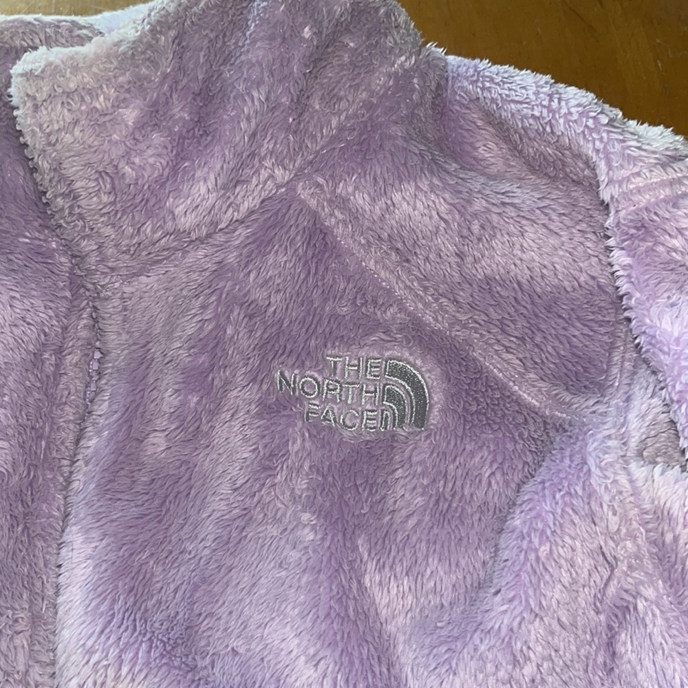 The North Face Lavender Fleece Zip Up Jacket